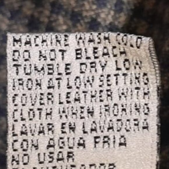 Vtg Firethorn Shacket Mens Large Wool Blend Leather Elbow Patches Grampa Checked - Picture 11 of 11